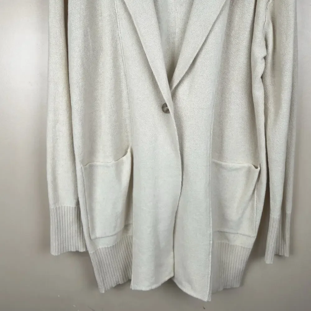 Free People We The Free Desert Knit Blazer Oversized Women Beige Size M